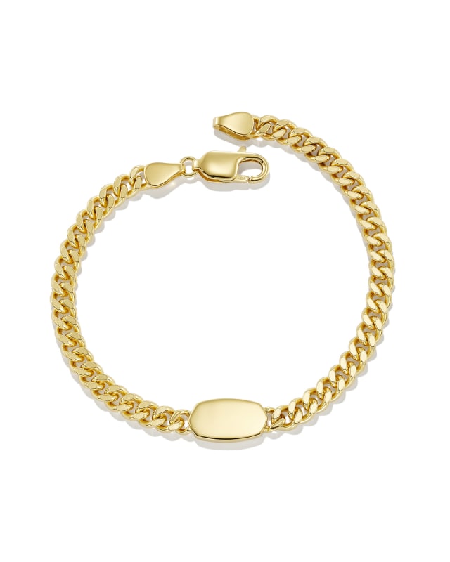 Elaina Curb Chain Bracelet in 18k Gold Vermeil | Kendra Scott