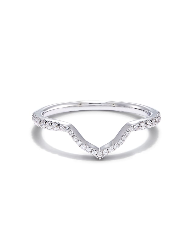 Signature Band Ring in 14k White Gold image number 0.0