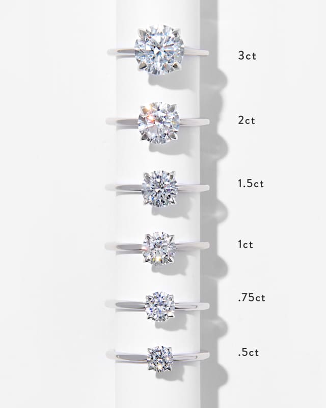 0.5 ct Round Solitaire Engagement Ring in 14k Yellow Gold image number 1.0