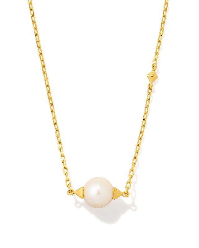 Emmaline 18k Gold Vermeil Pendant Necklace in White Pearl image number 0.0