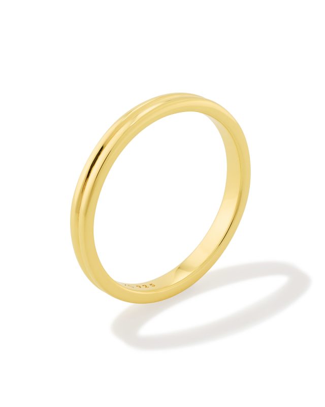 Morgan Band Ring in 18k Gold Vermeil image number 1.0