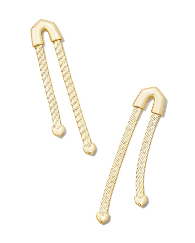 Kassie Statement Earrings in Gold image number 0.0