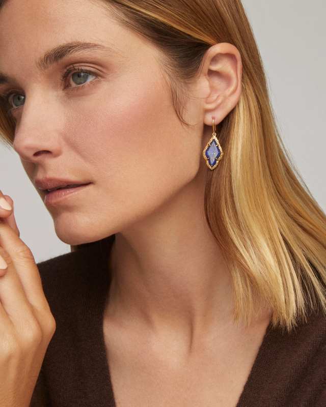 Adeline Vintage Gold Drop Earrings