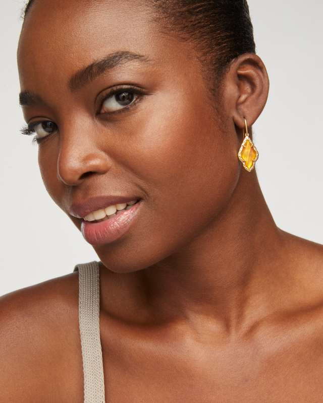Adeline Vintage Gold Drop Earrings