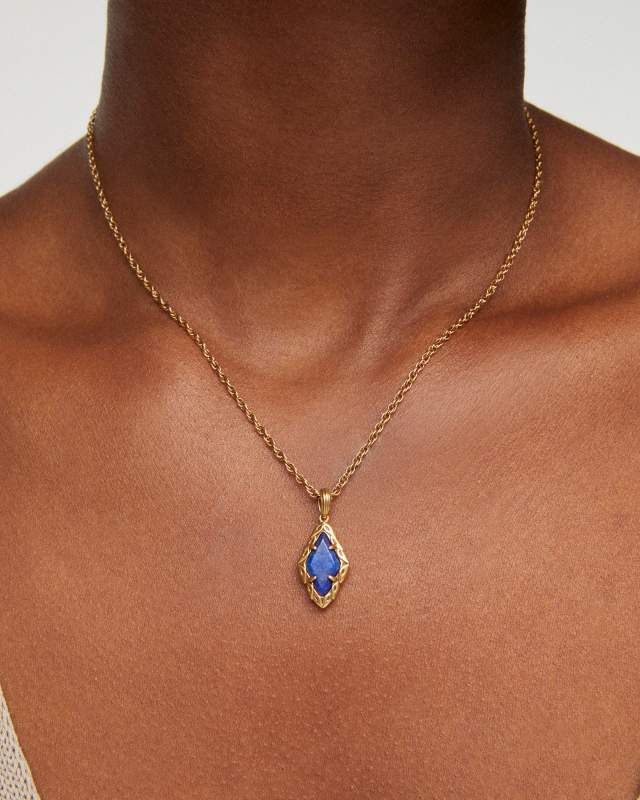 Adeline Vintage Gold Short Pendant Necklace