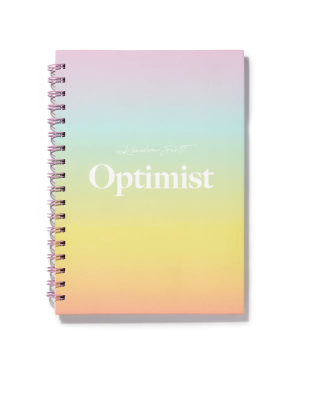 Optimist Spiral Notebook in Ombre Rainbow image number 0.0