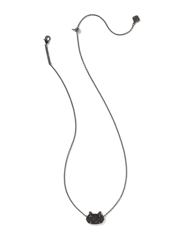 Kendra scott gunmetal black necklace clearance