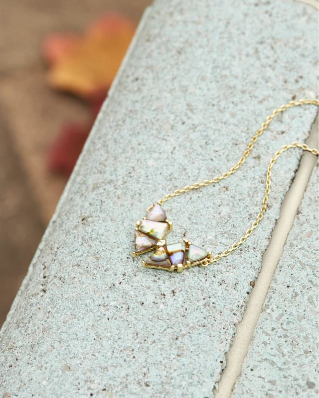 Blair Gold Butterfly Pendant Necklace in Abalone Kendra Scott