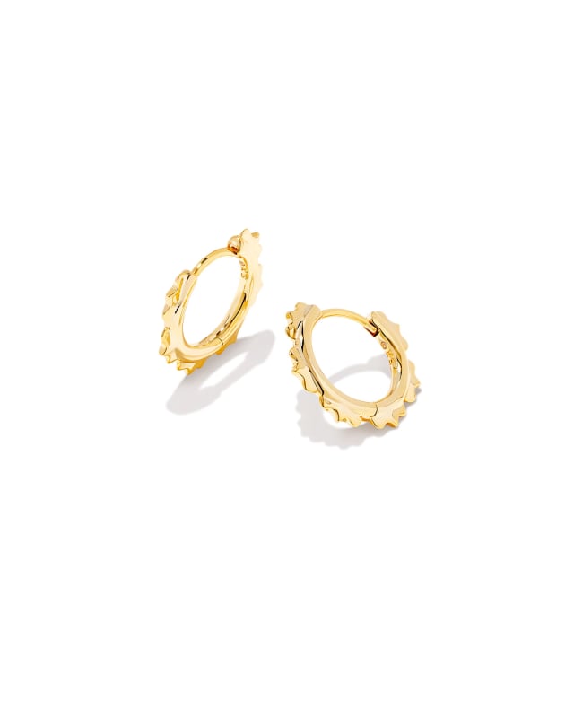 Genevieve Huggie Earrings in Gold image number 0.0