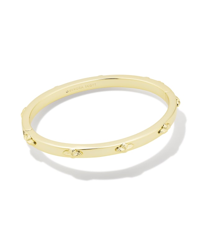 Abbie Metal Bangle Bracelet in Gold image number 0.0