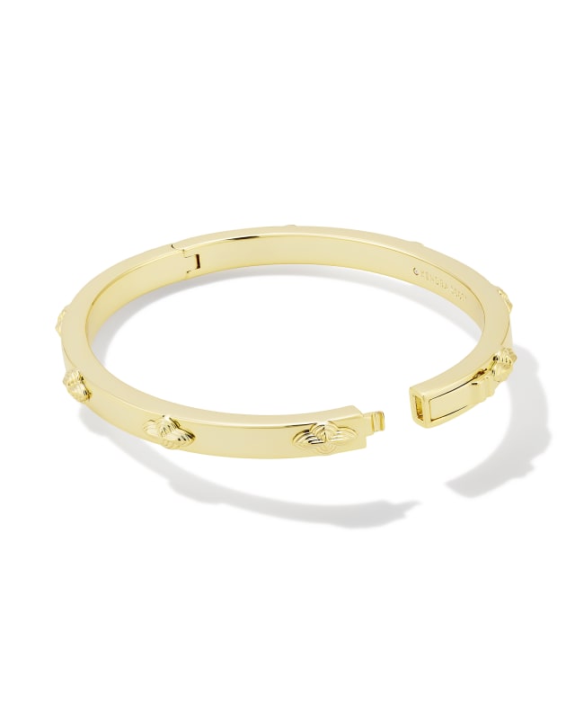 Abbie Metal Bangle Bracelet in Gold image number 2.0