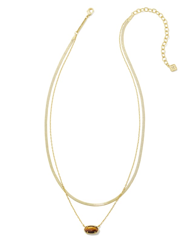 Kendra Scott Grayson Herringbone Multi Strand Necklace at Von Maur