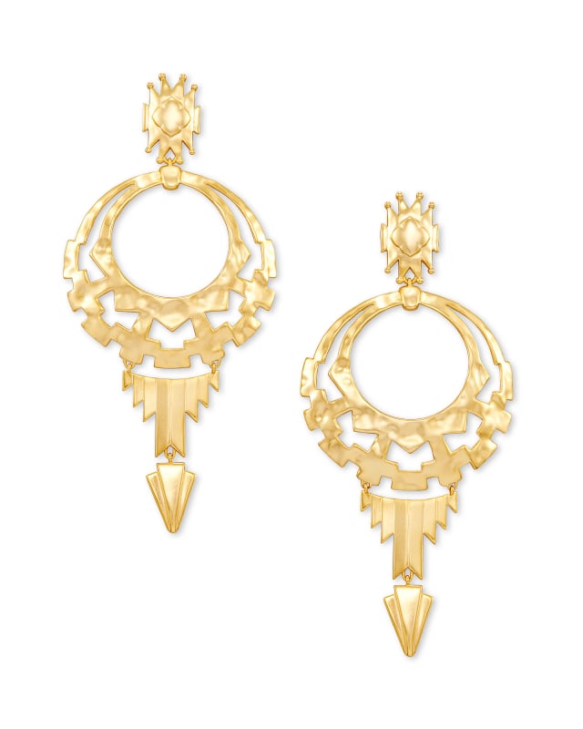 Shiva Statement Earrings in Gold image number 0.0