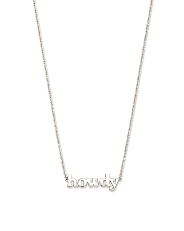 Howdy Pendant Necklace in Sterling Silver | Kendra Scott