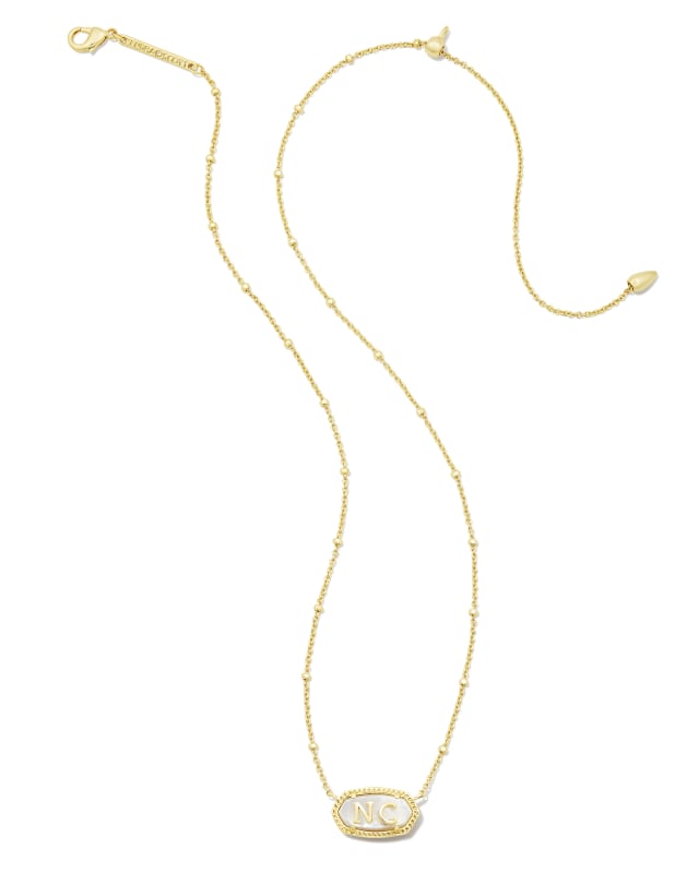 Elisa Gold North Carolina Necklace in Ivory Mother-of-Pearl image number 1.0
