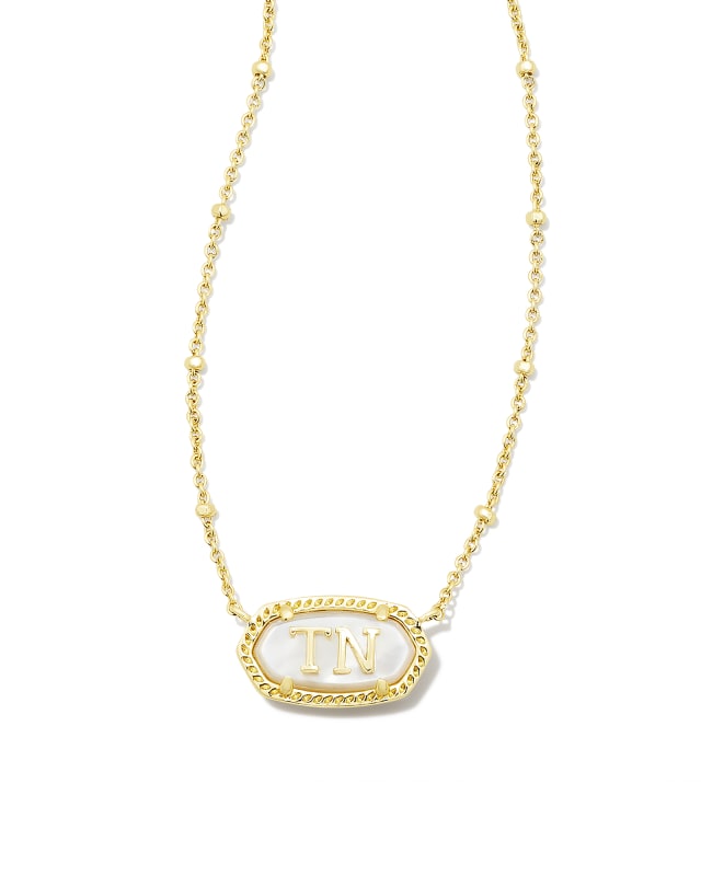 Elisa Gold Tennessee Necklace in Ivory Mother-of-Pearl image number 0.0