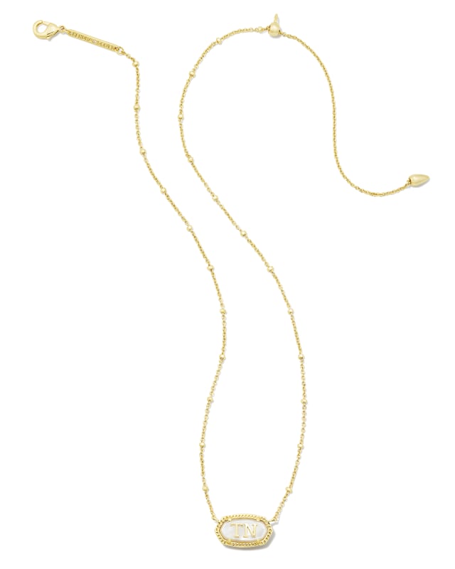 Elisa Gold Tennessee Necklace in Ivory Mother-of-Pearl image number 1.0