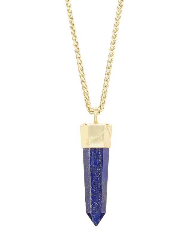 Jayce Long Necklace in Lapis image number 0.0