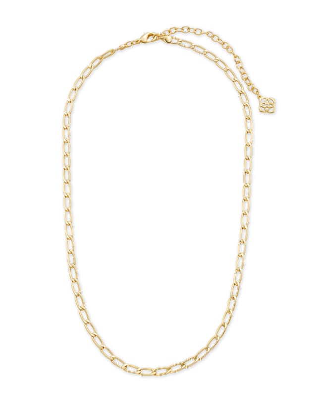 Merrick Chain Necklace in Gold image number 4.0