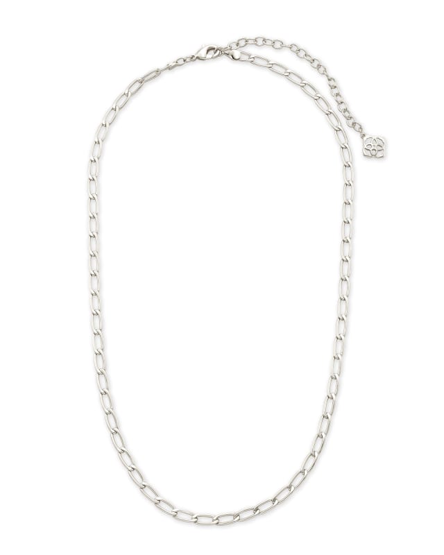 Merrick Chain Necklace in Silver image number 2.0