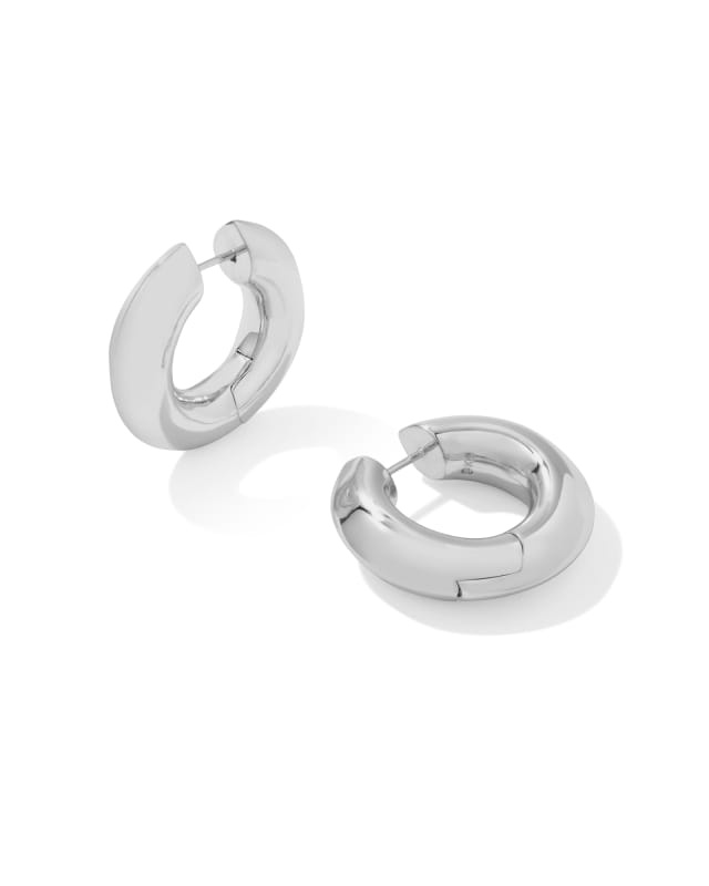 Mikki Metal Hoop Earrings in Silver image number 0.0