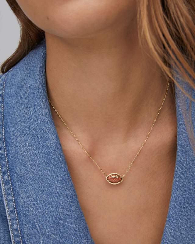 Football Pendant Necklace Football Pendant Necklace