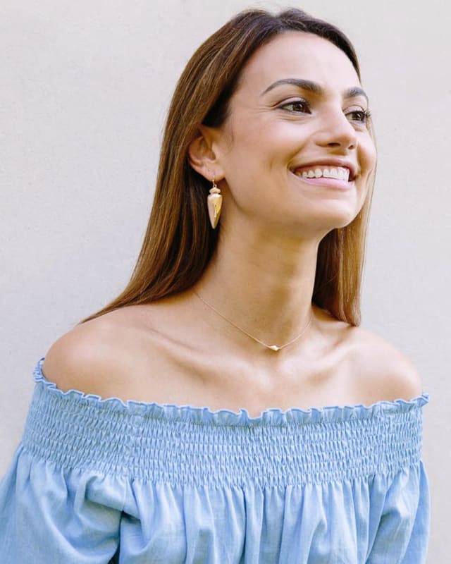 Stephanie Arrowhead Drop Earrings in Rose Gold Kendra Scott