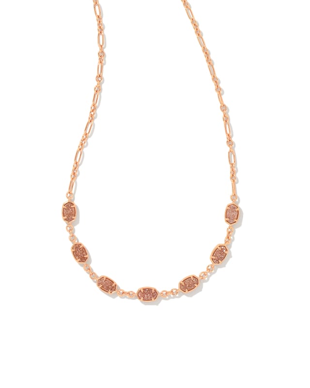 Material Good | Medium Multi-Shape Diamond Necklace Rose Gold by Material Good