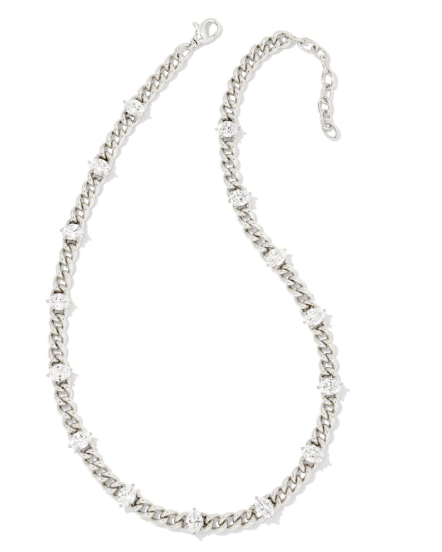 Crystal deals link necklace