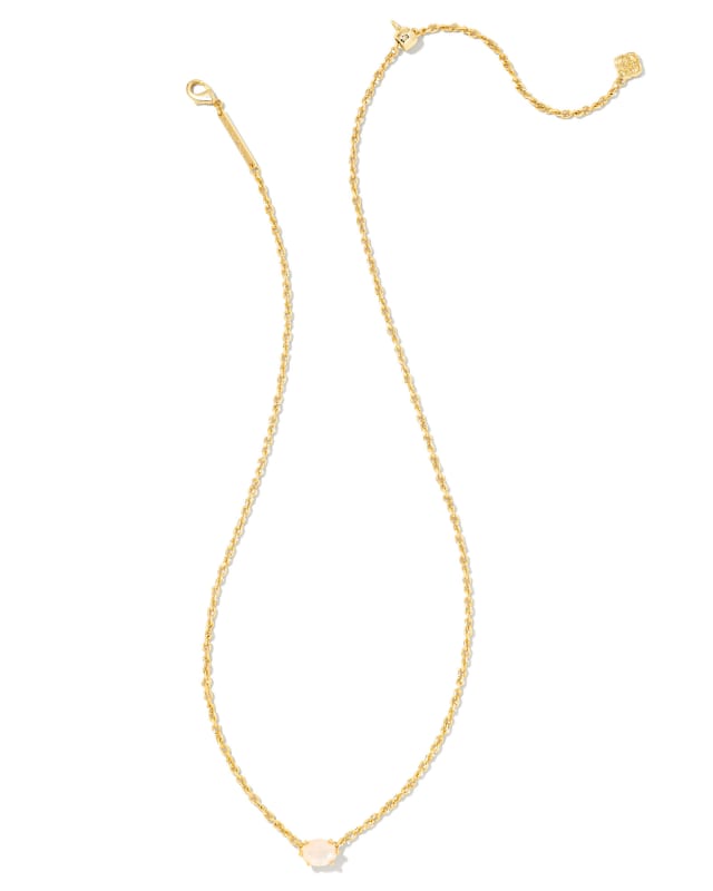 Cailin Gold Pendant Necklace in Champagne Opal Crystal image number 1.0