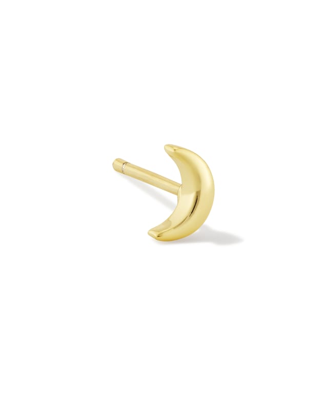 Moon Single Stud Earring in Gold image number 0.0