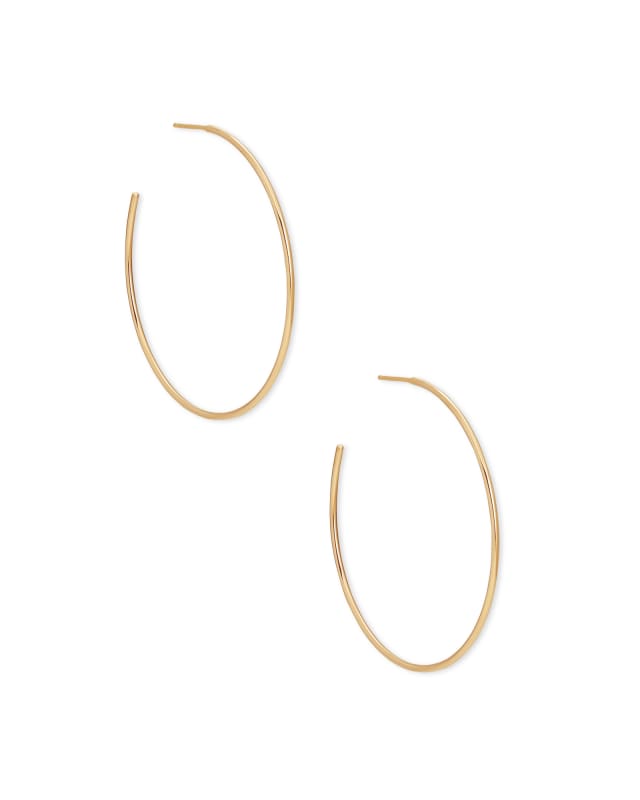 Large Gold Upside Down Hoops