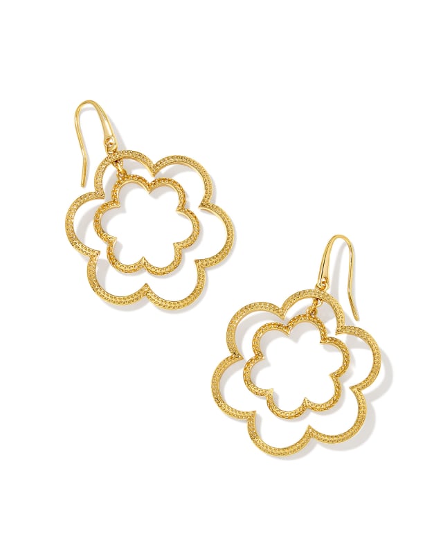 Susie Open Frame Earrings in Gold image number 0.0