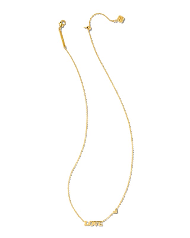 Love Pendant Necklace in Gold image number 1.0