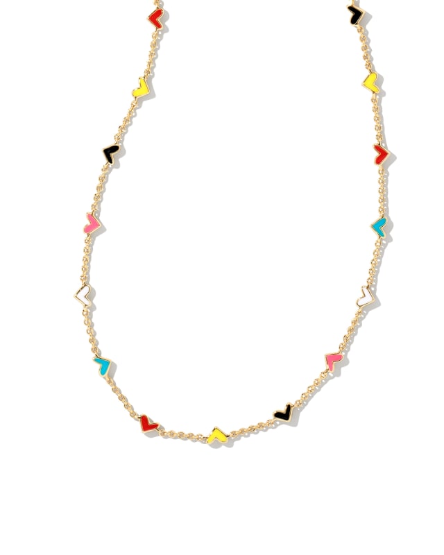 Haven Heart Gold Strand Necklace in Multi Mix image number 0.0