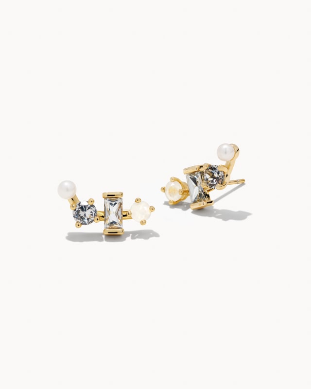 Madelyn Ear Climber Earrings in Gold image number 0.0