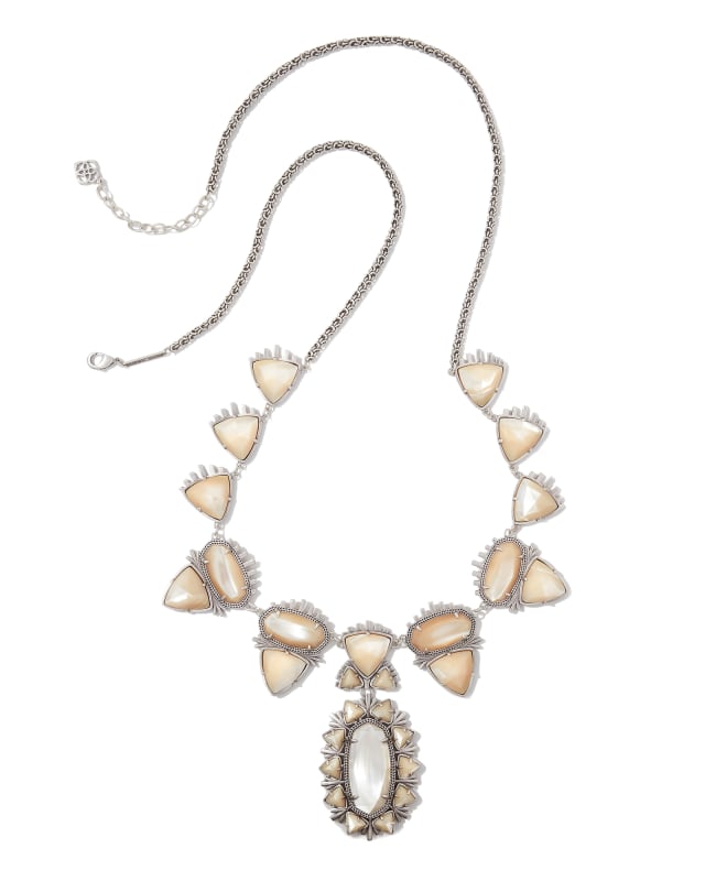 Havana Vintage Silver Necklace in Natural Mother-of-Pearl image number 2.0