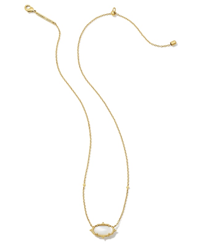 Baroque Vintage Gold Elisa Pendant Necklace in Natural Mother-of-Pearl image number 1.0