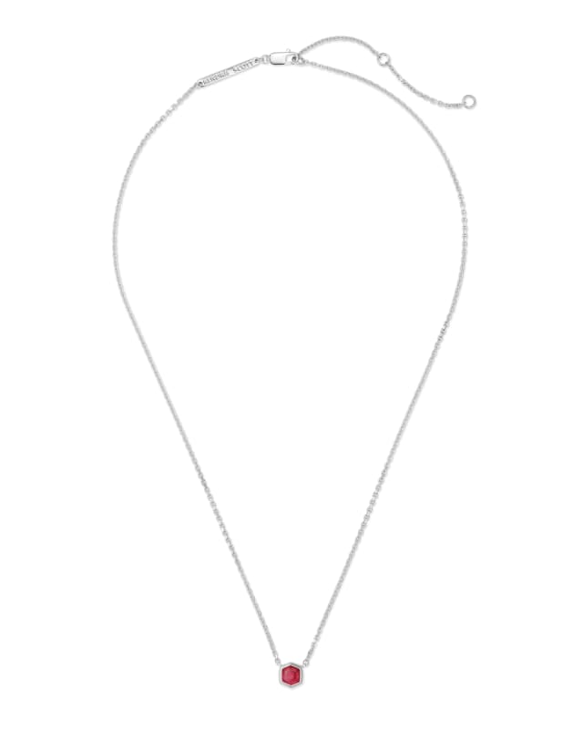 Davie Sterling Silver Pendant Necklace in Garnet image number 1.0