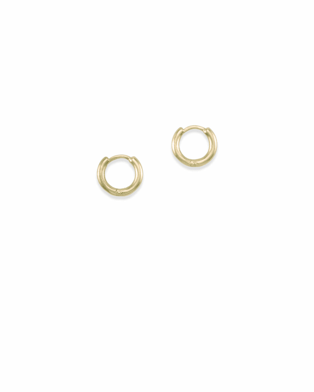 Huggie Hoop Earrings in Rose Gold image number 0.0