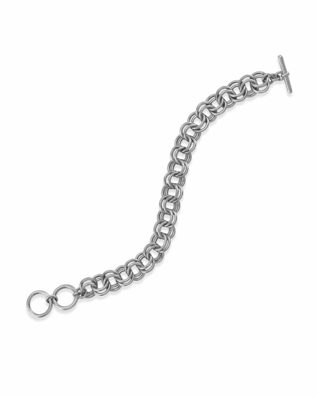 Sterling Silver Two Way Double Loop in Loop Chain Bracelet