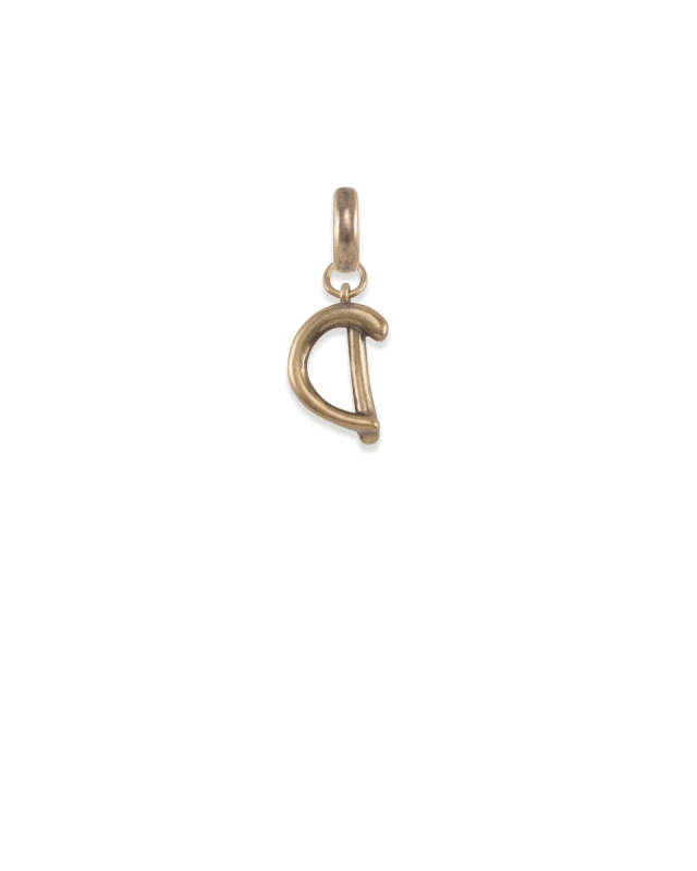 Letter d charm gold clearance