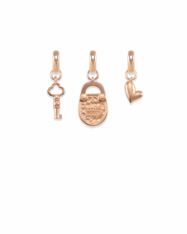 Gold Oval Link Lock Key Necklace- Order Wholesale