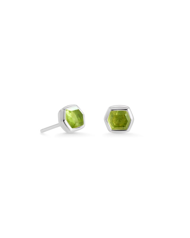 Davie Sterling Silver Stud Earrings in Peridot image number 0.0