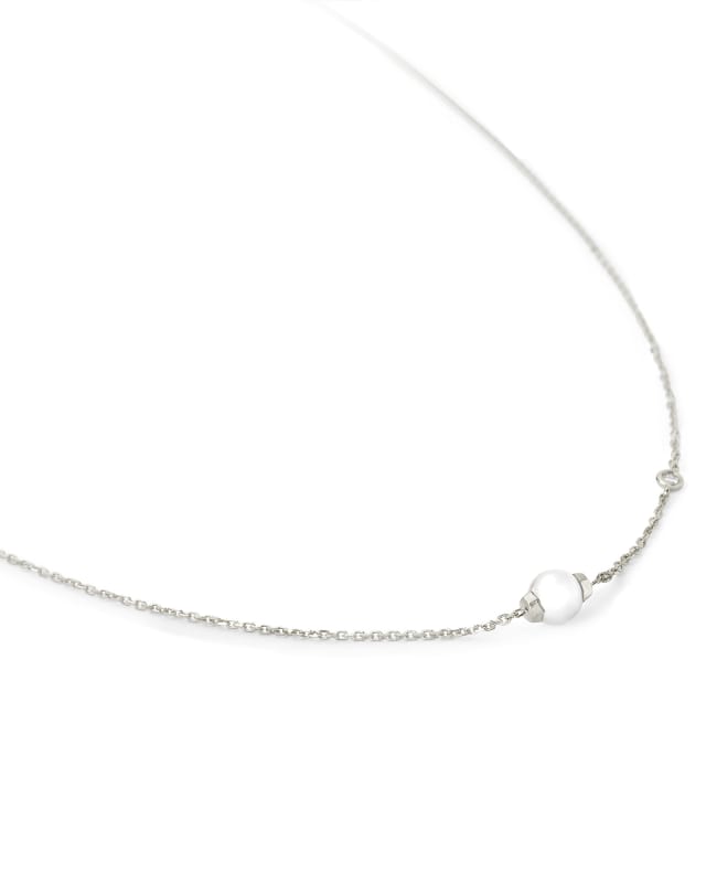 Cathleen 14k White Gold Pendant Necklace in Pearl image number 2.0