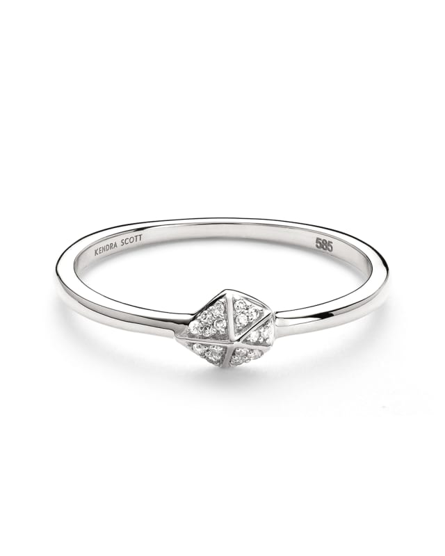 Fazia 14k White Gold Ring in White Diamond image number 0.0