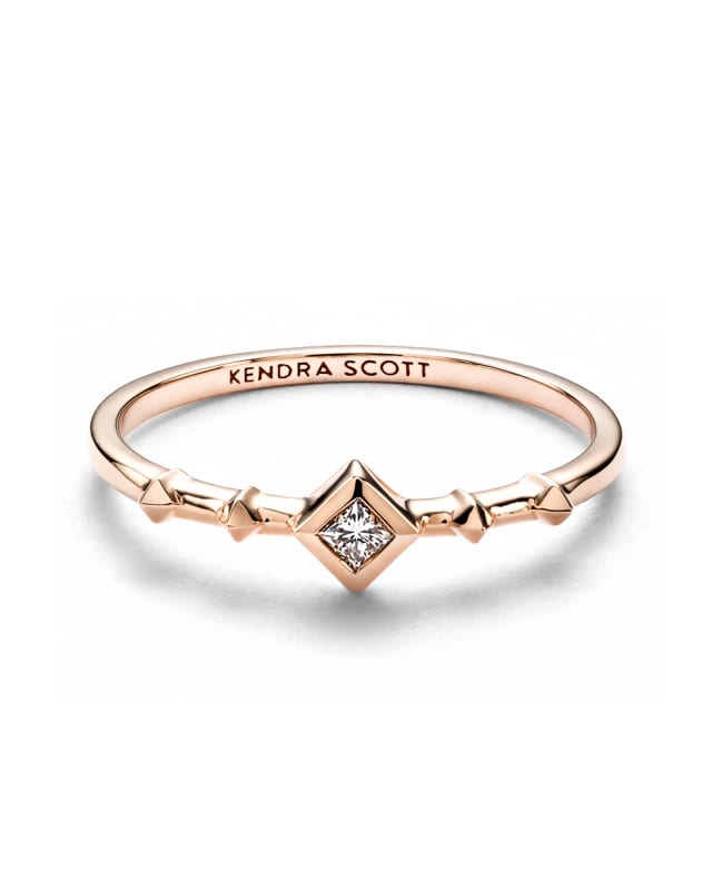 Wave Band Ring in 14k Rose Gold image number 0.0