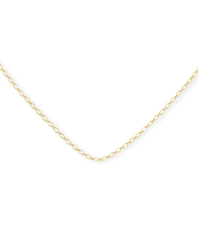 30 Inch Thin Chain Necklace in 18k Gold Vermeil image number 0.0