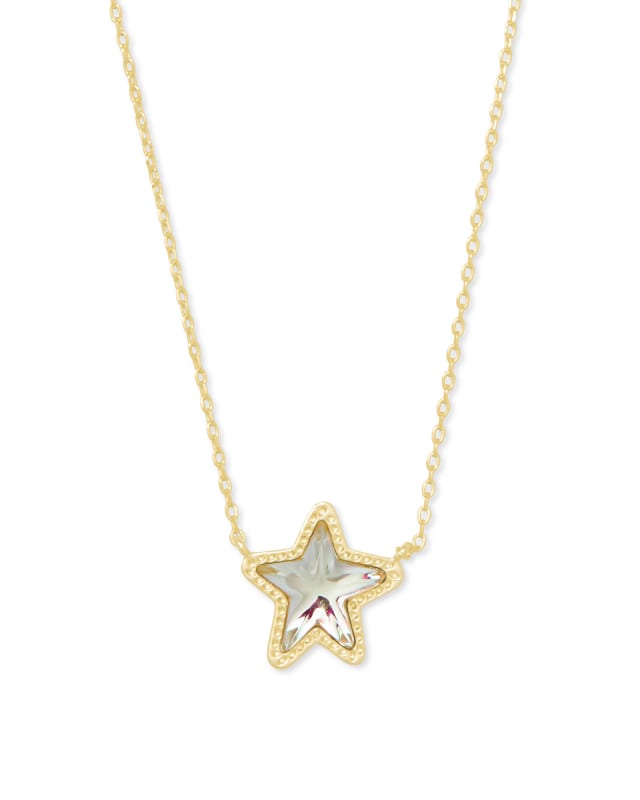 Jae Star Gold Pendant Necklace in Dichroic Glass image number 0.0