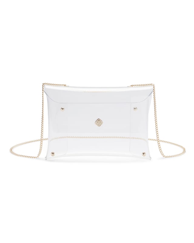 Clear Crossbody Bag in Gold